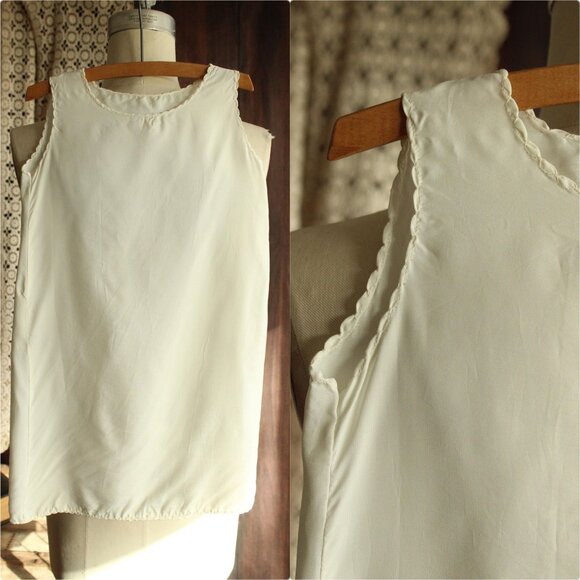 Vintage 1950s 1960s Baby Dress, White Christening Baptism Infant Slip - Picture 1 of 13
